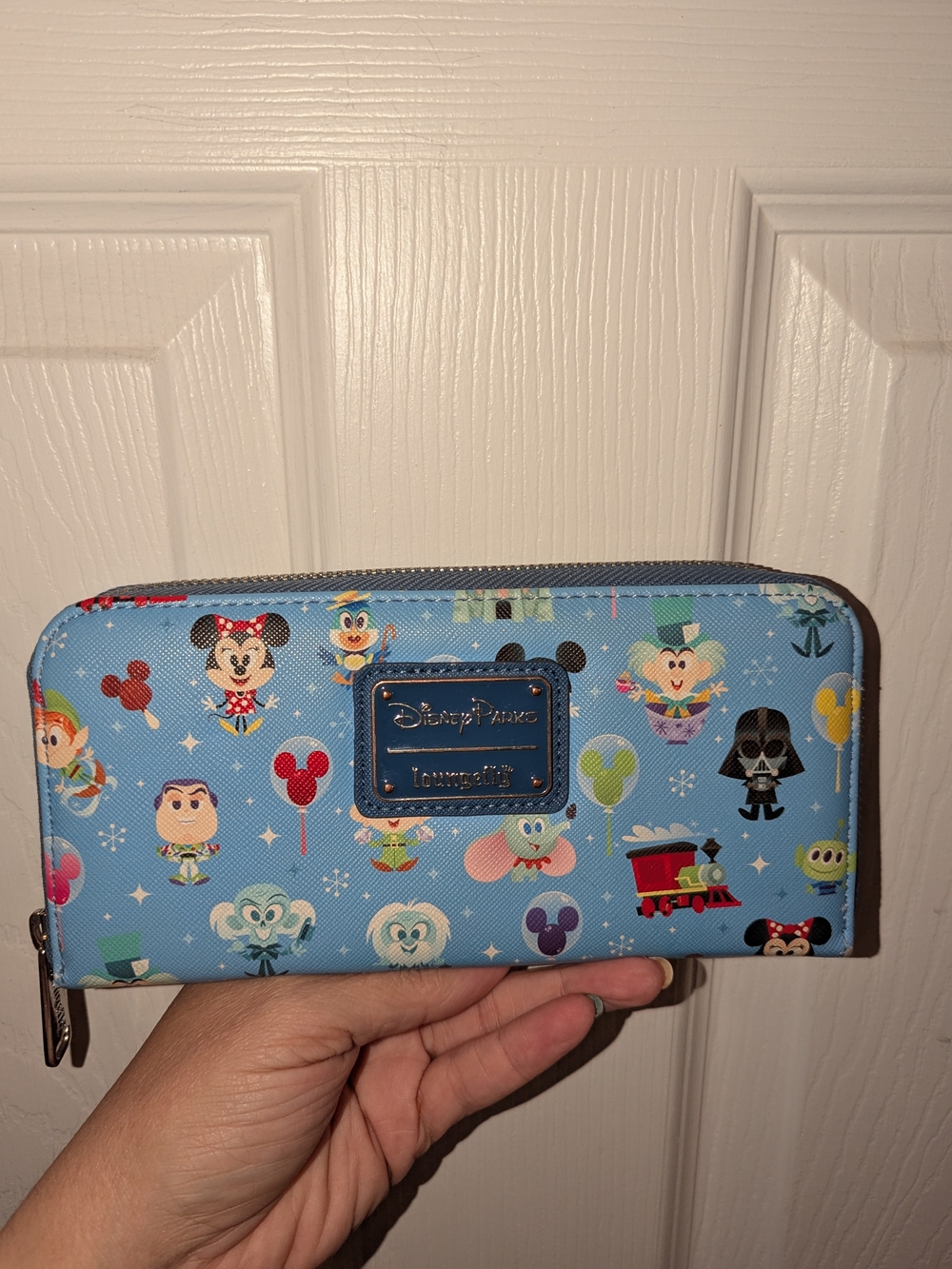 Disney Parks x Loungefly Chibi Park Icons Zip Around Wallet Retired